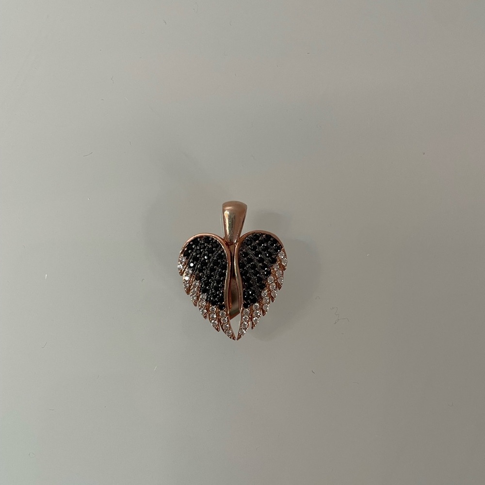 Silver high quality pendant rose